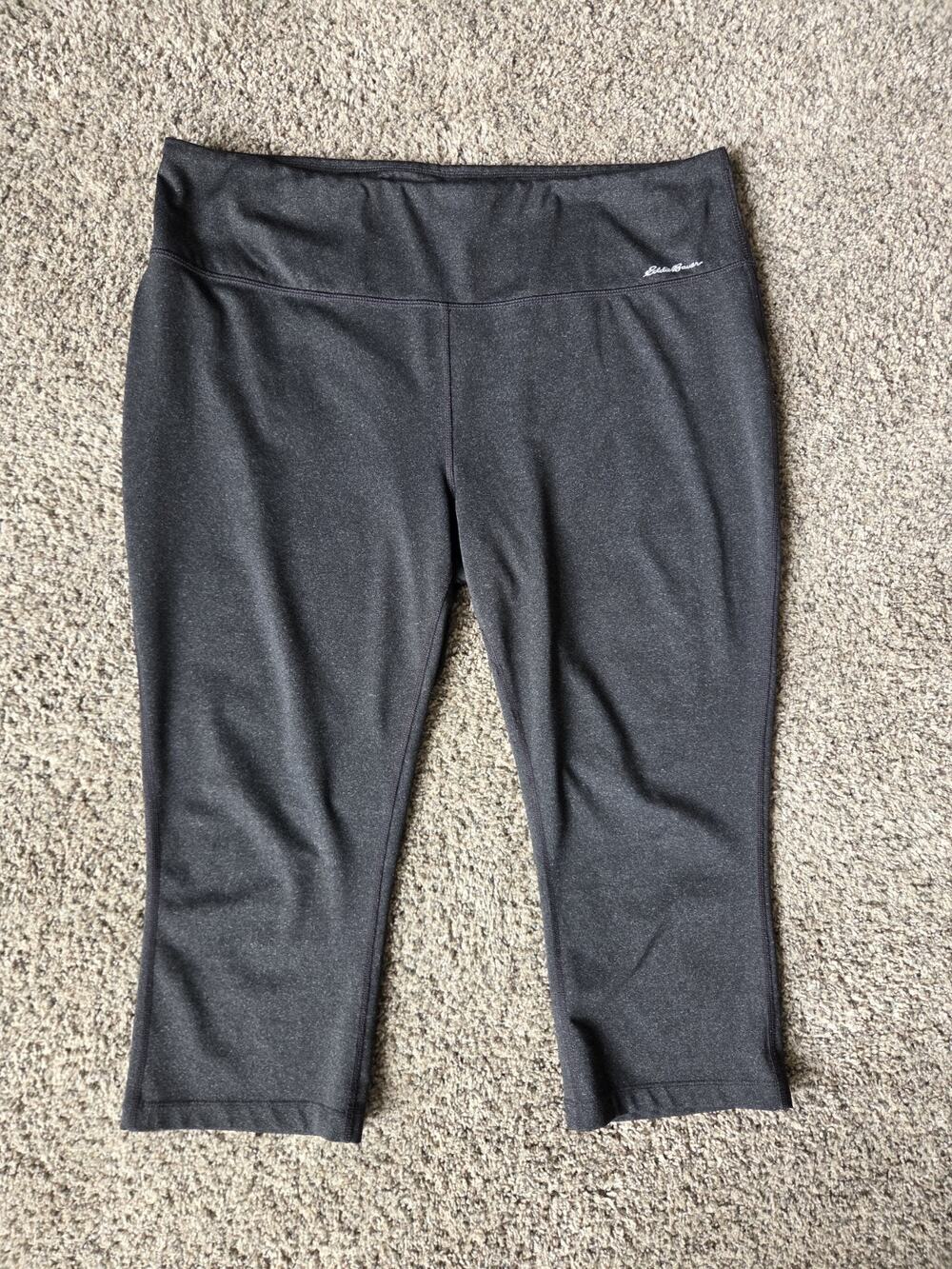 Eddie Bauer Gray Trail Tight Leggings Women's Size 2XL Capri